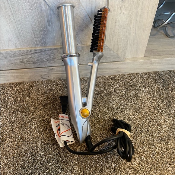 2 IN 1 HAIR ROTATING CERAMIC CURLER AND ROTATING HAIR STRAIGHTENER - Picture 2 of 6